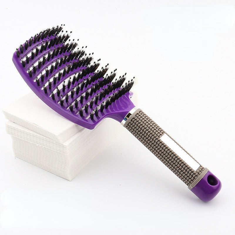 SilkyLocks Hair Detangler Brush purple